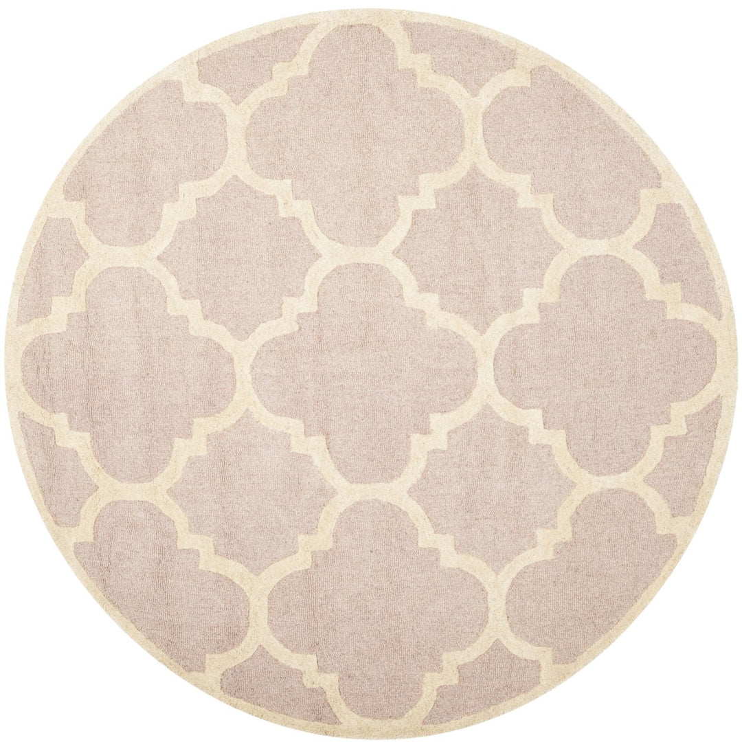 SAFAVIEH Cambridge CAM140M Light Pink / Ivory Rug Image 4