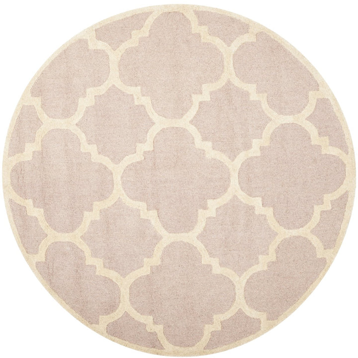 SAFAVIEH Cambridge CAM140M Light Pink / Ivory Rug Image 4