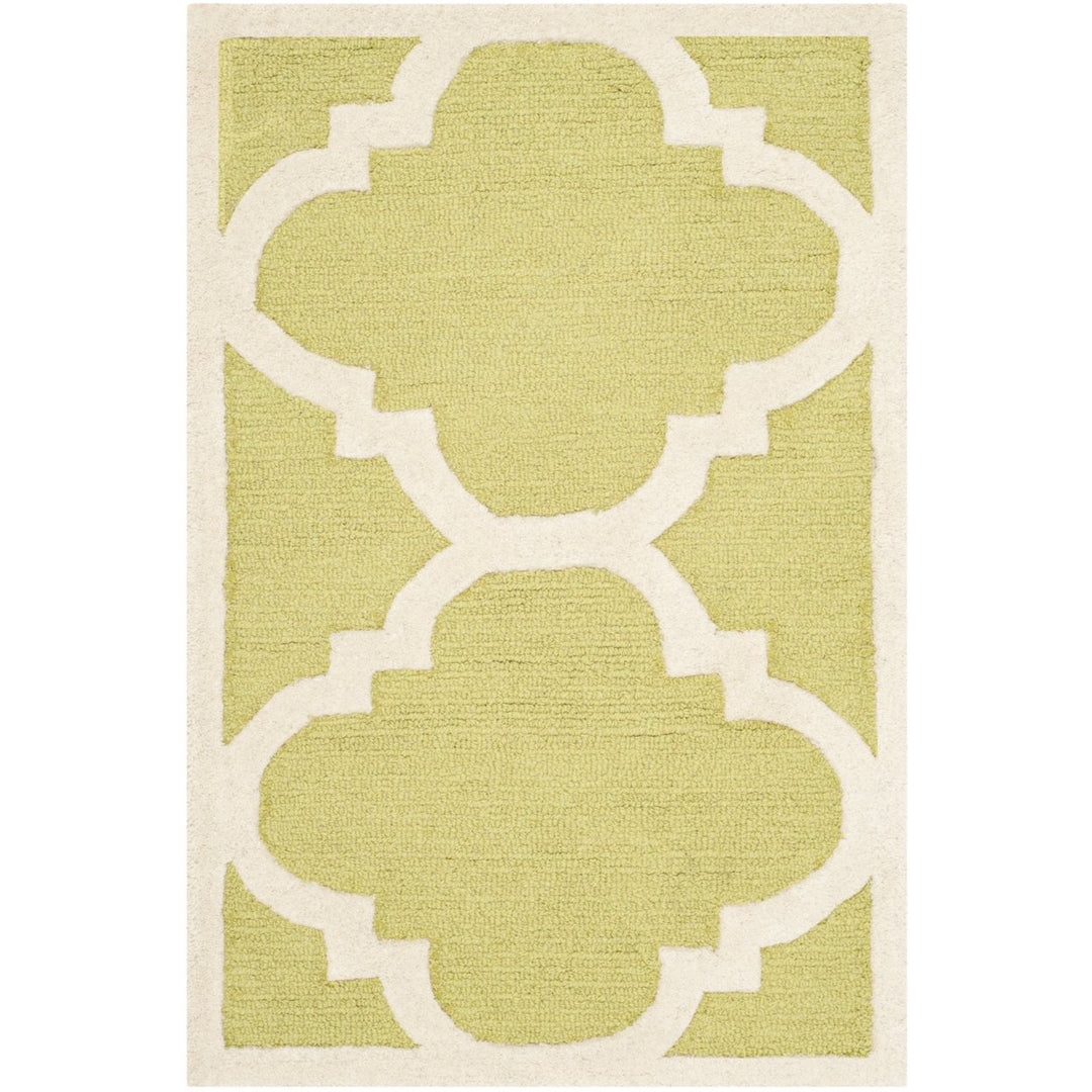 SAFAVIEH Cambridge CAM140T Handmade Green / Ivory Rug Image 2