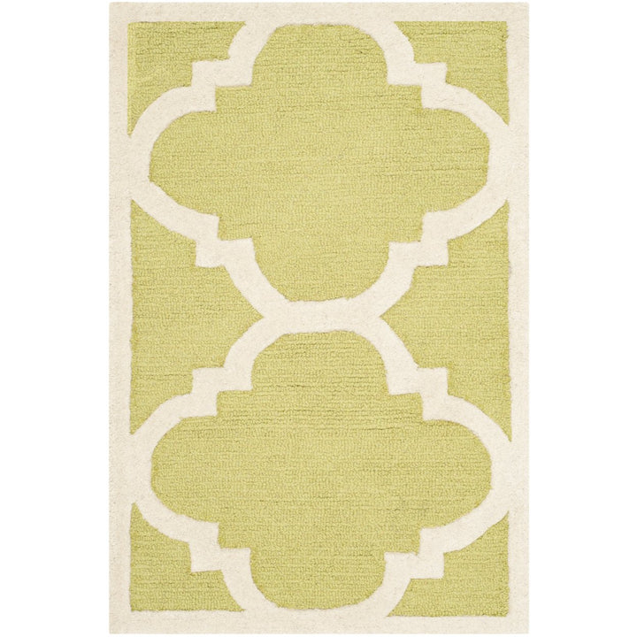 SAFAVIEH Cambridge CAM140T Handmade Green / Ivory Rug Image 2