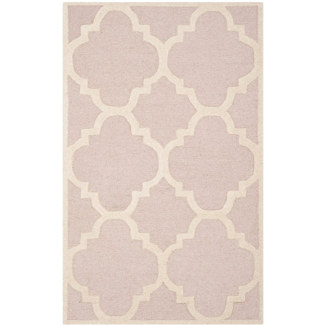 SAFAVIEH Cambridge CAM140M Light Pink / Ivory Rug Image 8