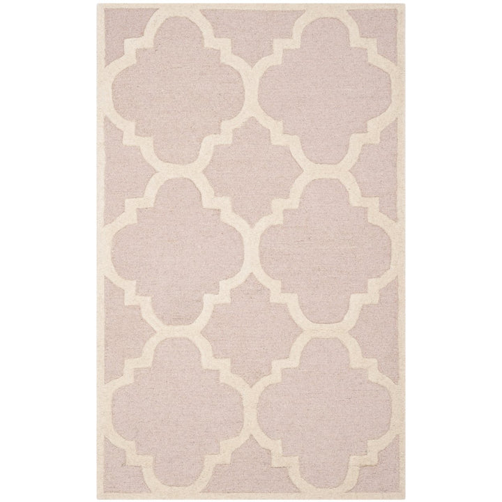 SAFAVIEH Cambridge CAM140M Light Pink / Ivory Rug Image 8