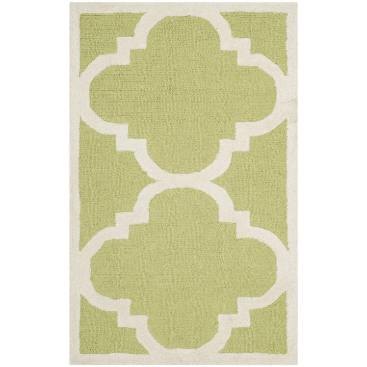 SAFAVIEH Cambridge CAM140T Handmade Green / Ivory Rug Image 3