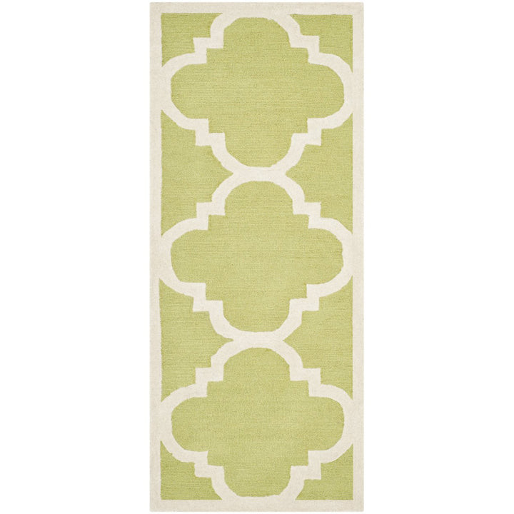 SAFAVIEH Cambridge CAM140T Handmade Green / Ivory Rug Image 4