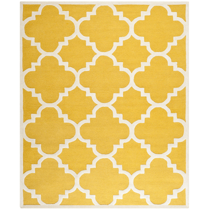 SAFAVIEH Cambridge CAM140Q Handmade Gold / Ivory Rug Image 1