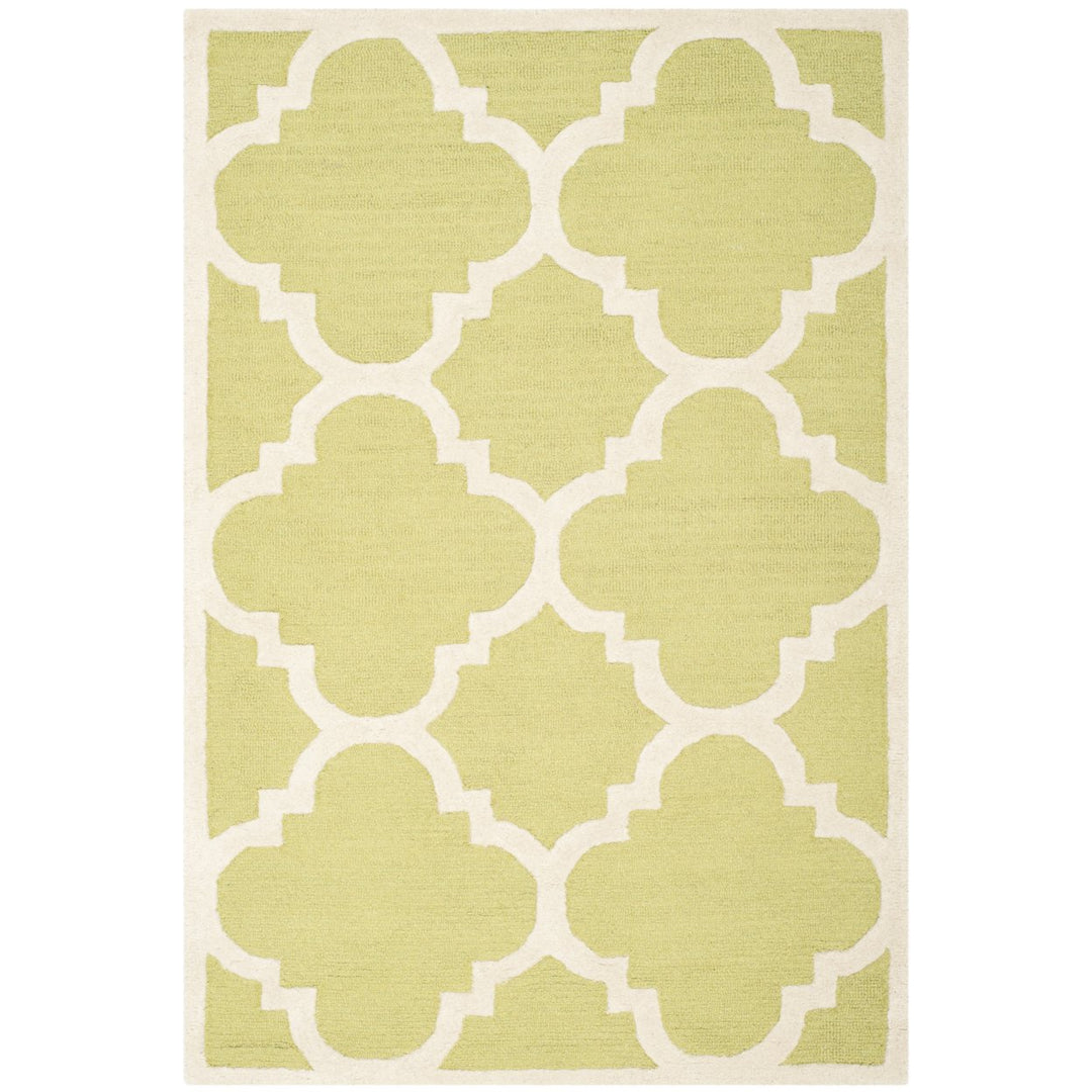 SAFAVIEH Cambridge CAM140T Handmade Green / Ivory Rug Image 5