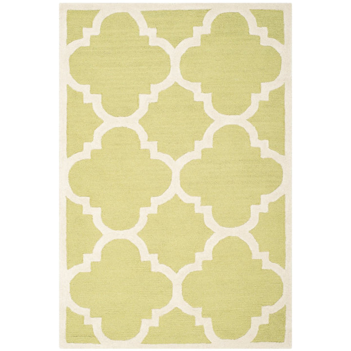 SAFAVIEH Cambridge CAM140T Handmade Green / Ivory Rug Image 5