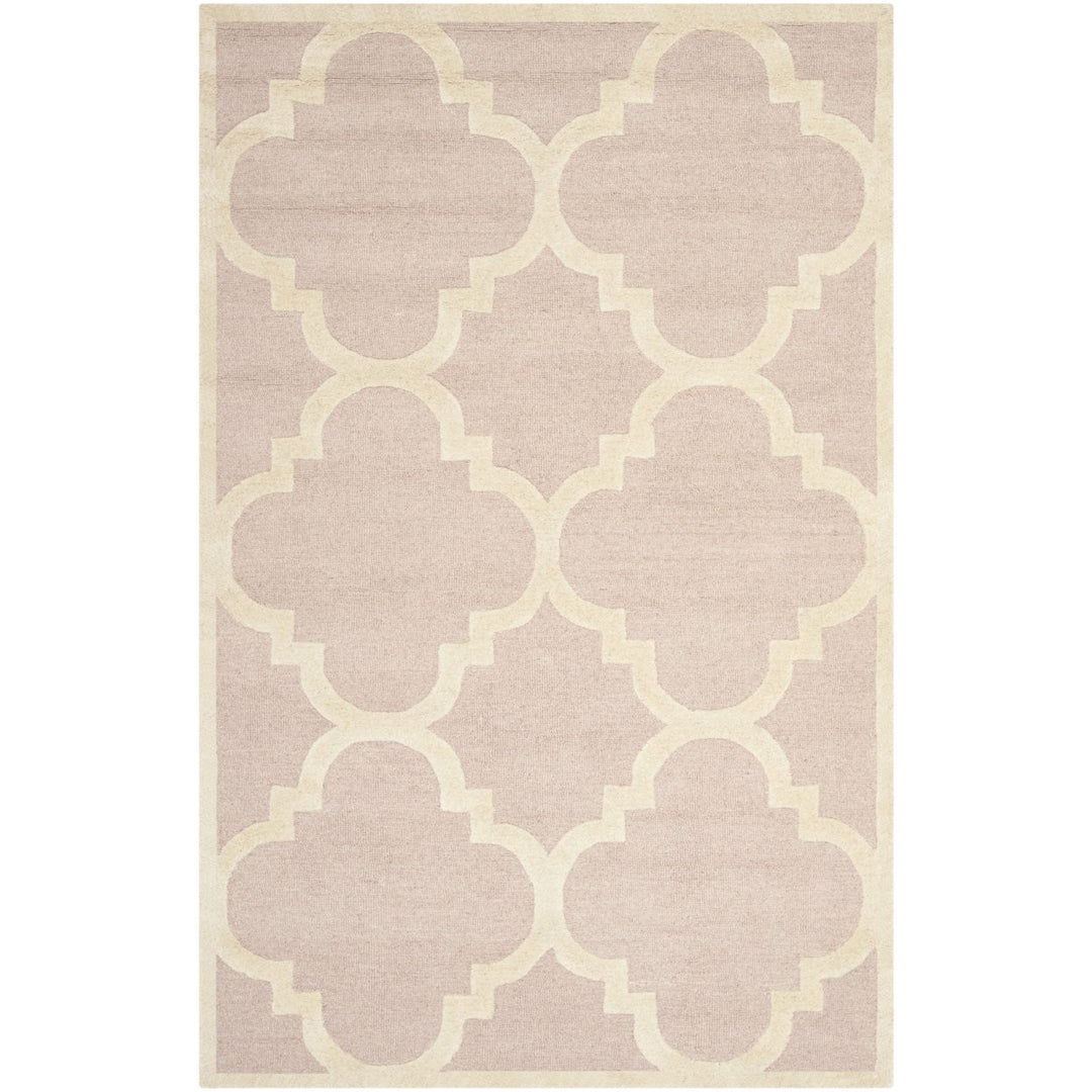 SAFAVIEH Cambridge CAM140M Light Pink / Ivory Rug Image 10