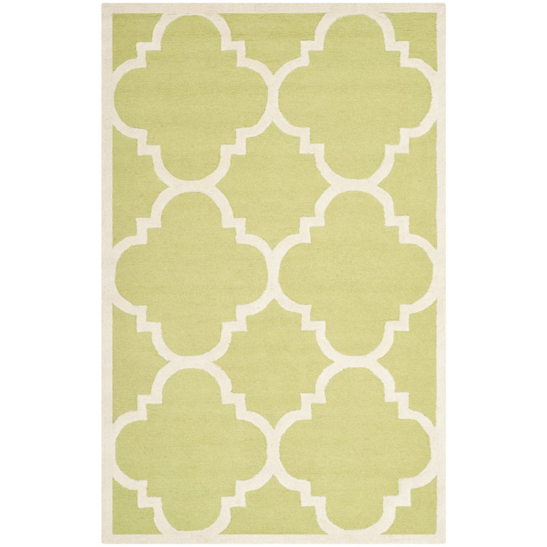 SAFAVIEH Cambridge CAM140T Handmade Green / Ivory Rug Image 6