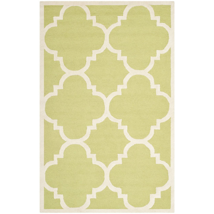 SAFAVIEH Cambridge CAM140T Handmade Green / Ivory Rug Image 6