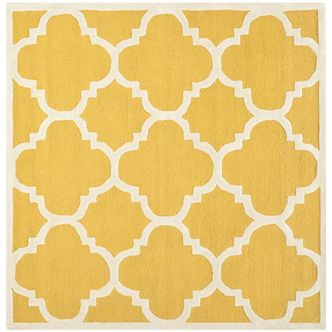 SAFAVIEH Cambridge CAM140Q Handmade Gold / Ivory Rug Image 3