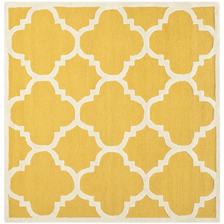 SAFAVIEH Cambridge CAM140Q Handmade Gold / Ivory Rug Image 3