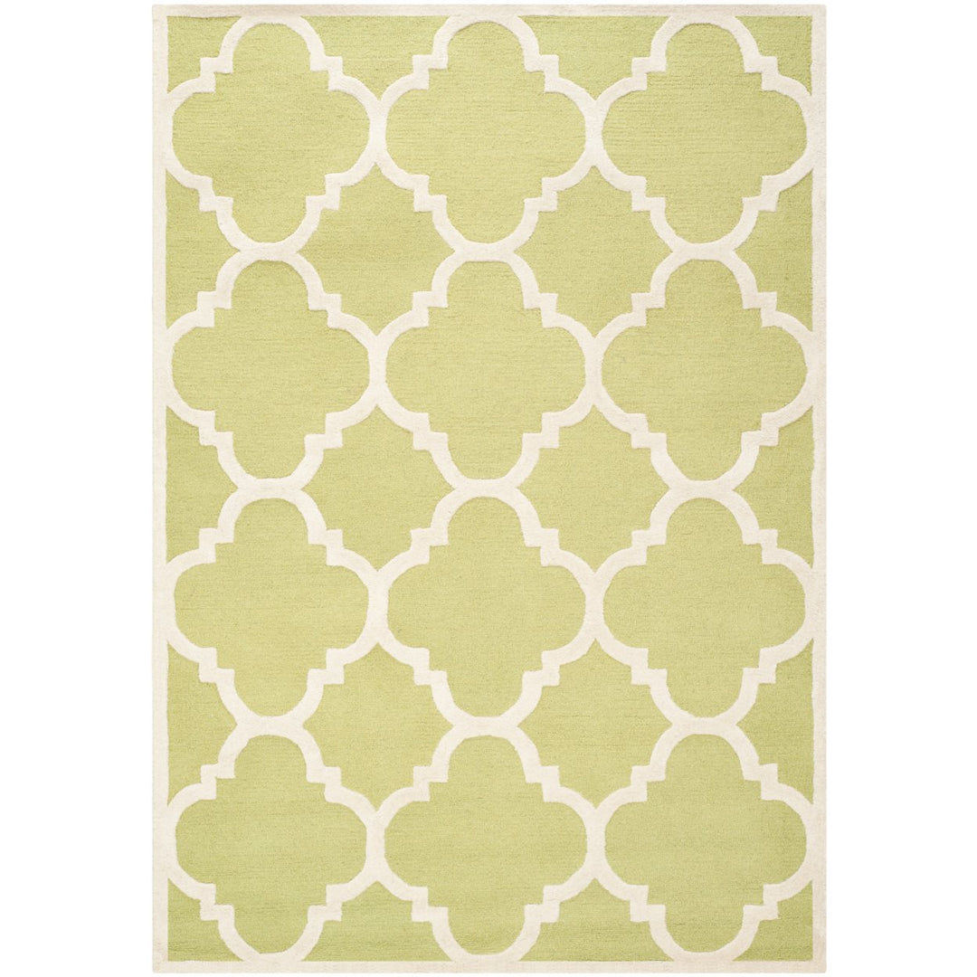 SAFAVIEH Cambridge CAM140T Handmade Green / Ivory Rug Image 7