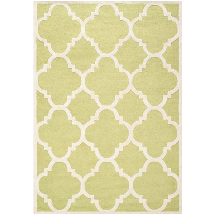 SAFAVIEH Cambridge CAM140T Handmade Green / Ivory Rug Image 7