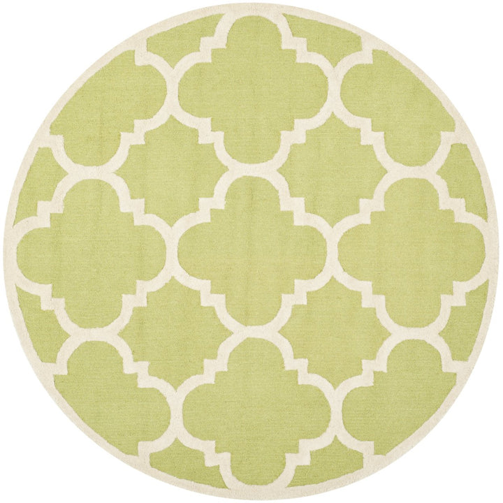 SAFAVIEH Cambridge CAM140T Handmade Green / Ivory Rug Image 1