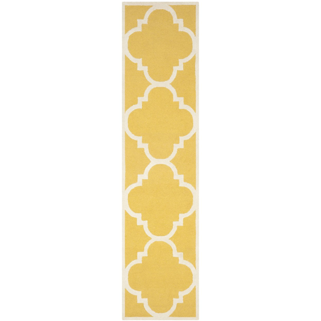 SAFAVIEH Cambridge CAM140Q Handmade Gold / Ivory Rug Image 5