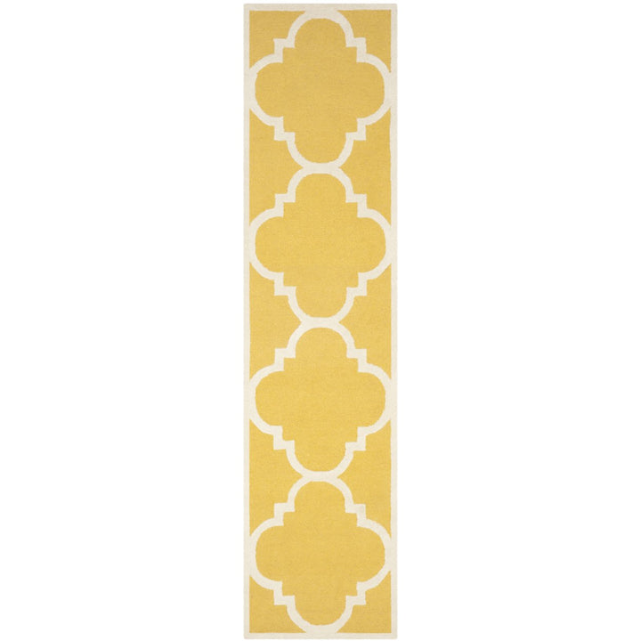 SAFAVIEH Cambridge CAM140Q Handmade Gold / Ivory Rug Image 5