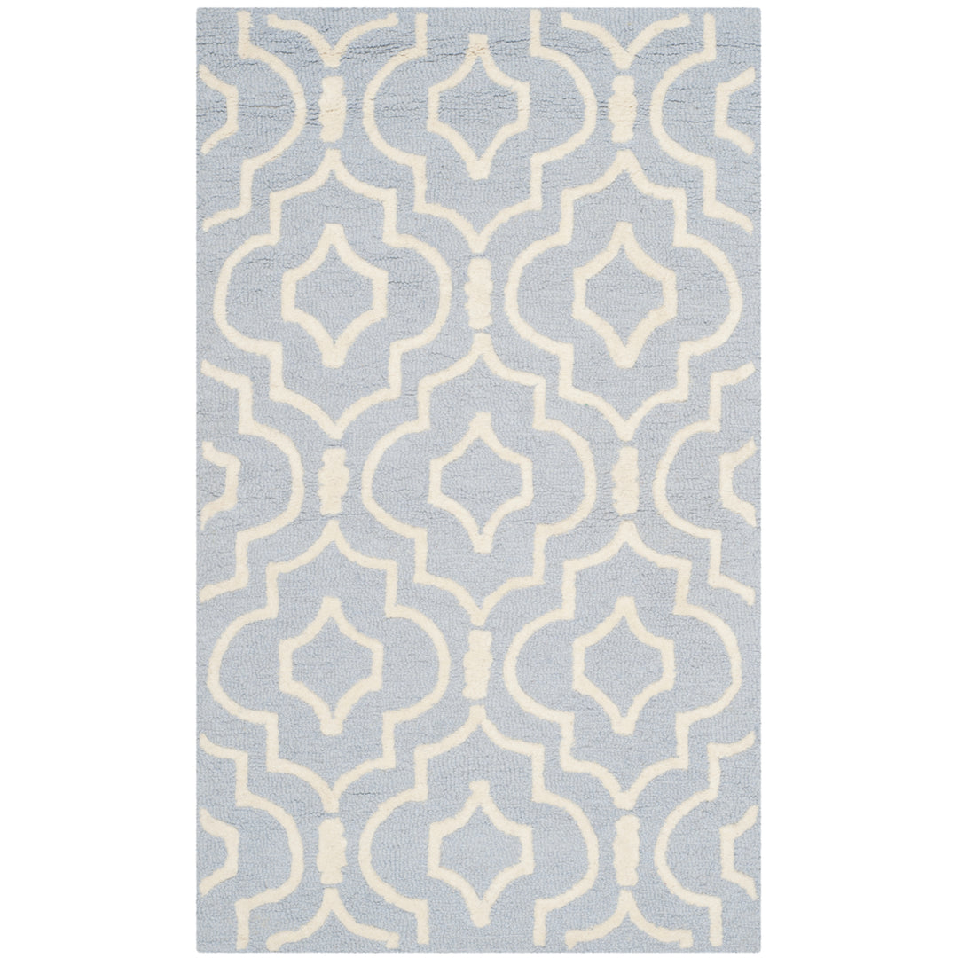 SAFAVIEH Cambridge CAM141A Light Blue / Ivory Rug Image 3