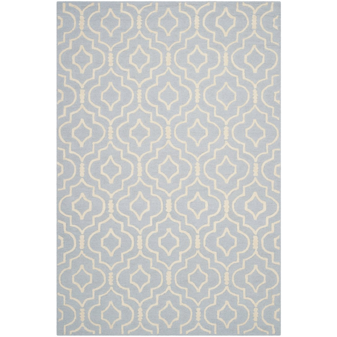 SAFAVIEH Cambridge CAM141A Light Blue / Ivory Rug Image 6