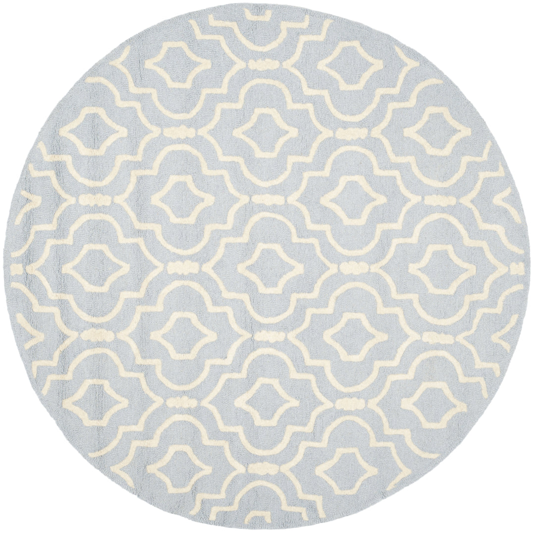 SAFAVIEH Cambridge CAM141A Light Blue / Ivory Rug Image 7