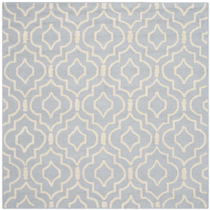 SAFAVIEH Cambridge CAM141A Light Blue / Ivory Rug Image 8