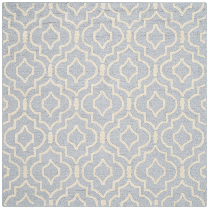 SAFAVIEH Cambridge CAM141A Light Blue / Ivory Rug Image 1