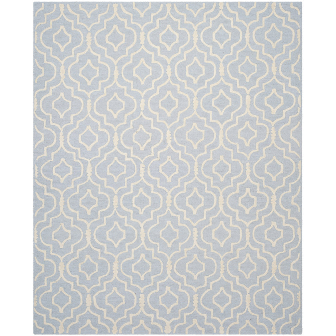 SAFAVIEH Cambridge CAM141A Light Blue / Ivory Rug Image 9