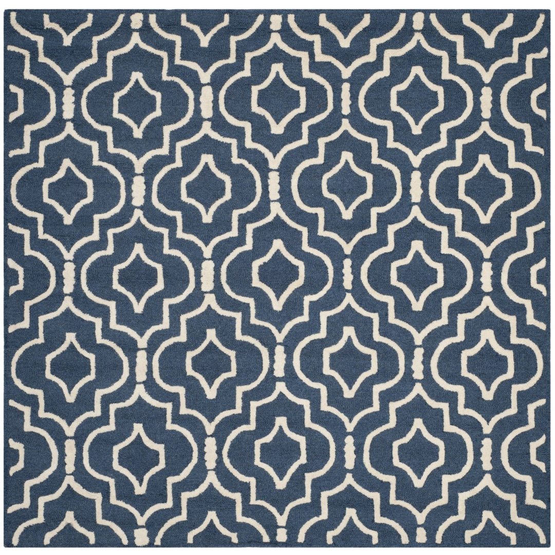 SAFAVIEH Cambridge CAM141G Navy Blue / Ivory Rug Image 6