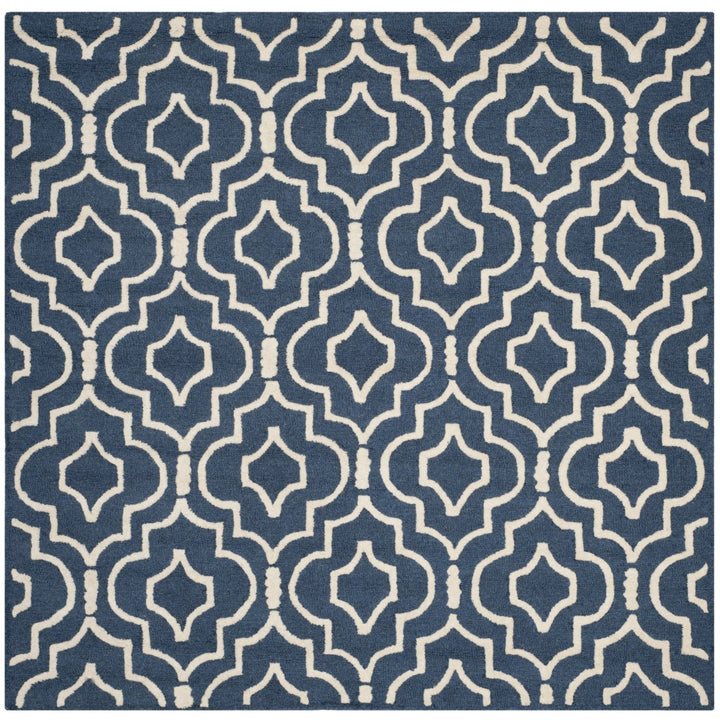 SAFAVIEH Cambridge CAM141G Navy Blue / Ivory Rug Image 6