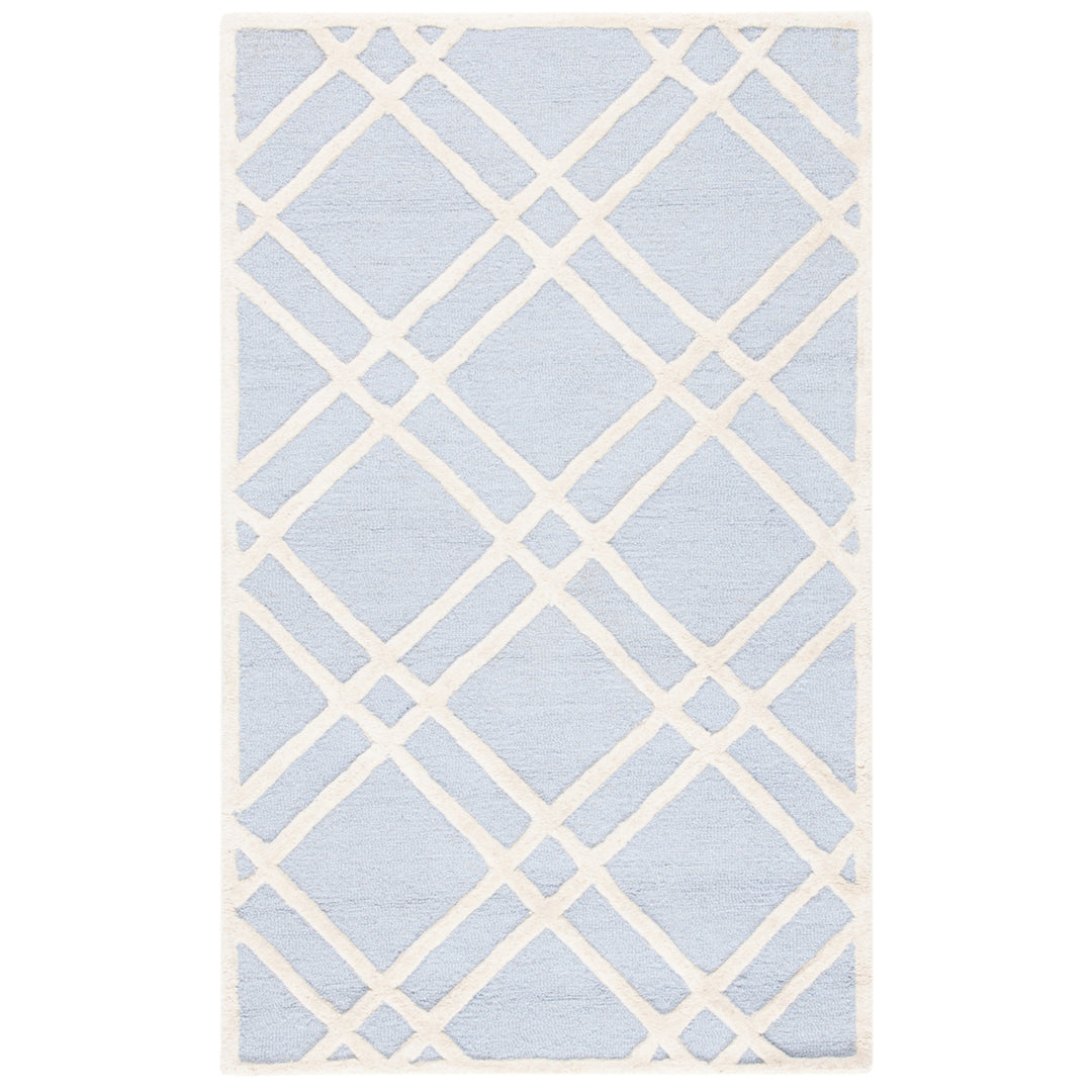 SAFAVIEH Cambridge CAM142A Light Blue / Ivory Rug Image 8