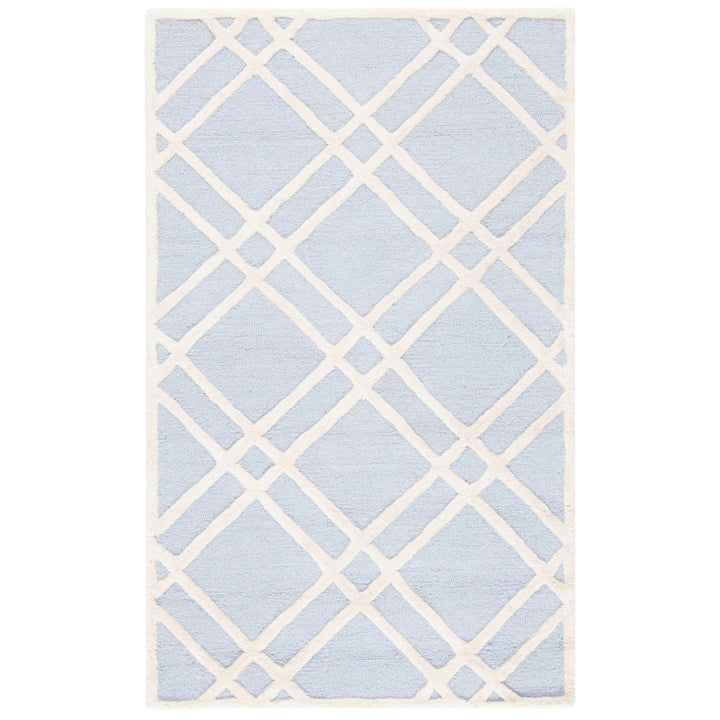 SAFAVIEH Cambridge CAM142A Light Blue / Ivory Rug Image 8