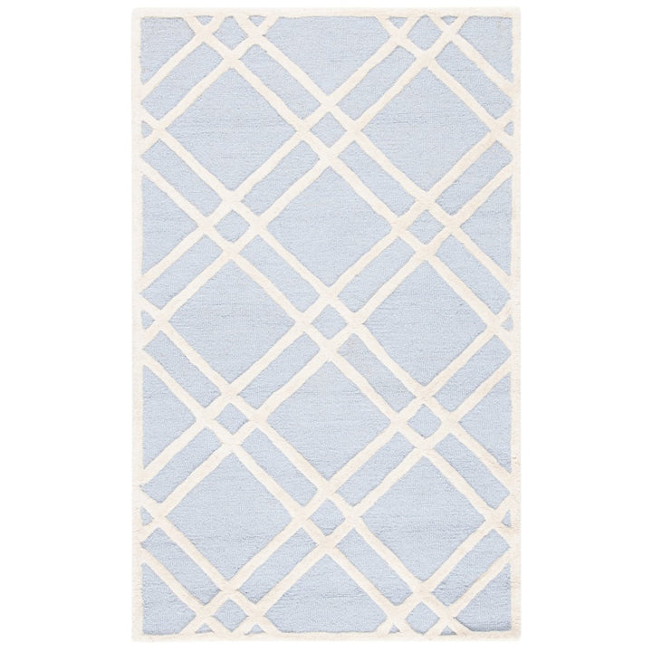 SAFAVIEH Cambridge CAM142A Light Blue / Ivory Rug Image 1