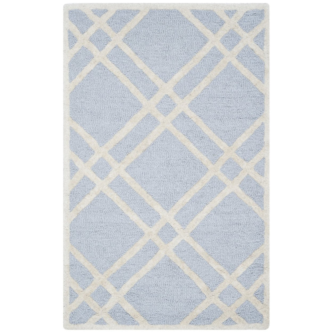 SAFAVIEH Cambridge CAM142A Light Blue / Ivory Rug Image 1