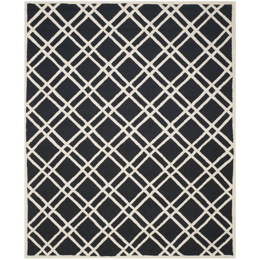 SAFAVIEH Cambridge CAM142E Handmade Black / Ivory Rug Image 1