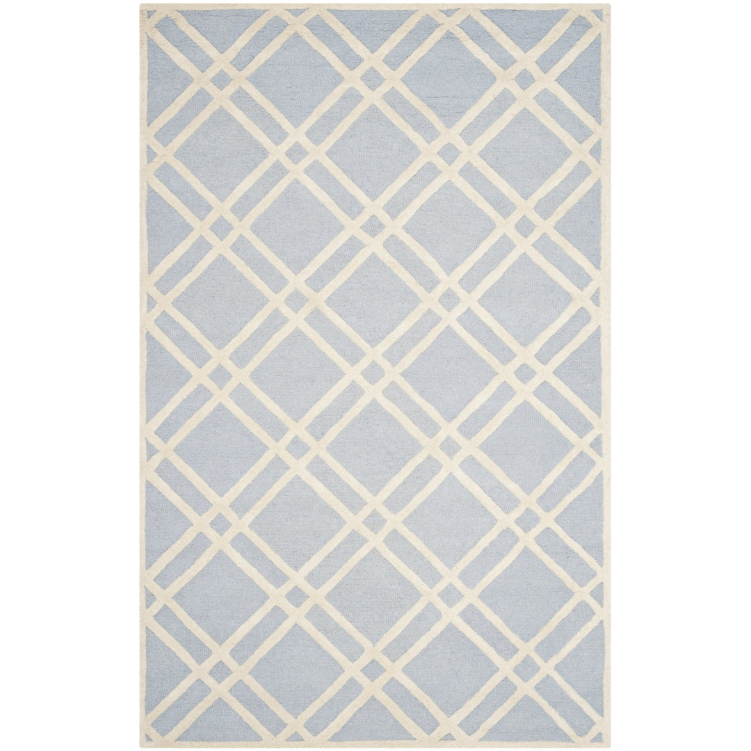 SAFAVIEH Cambridge CAM142A Light Blue / Ivory Rug Image 10