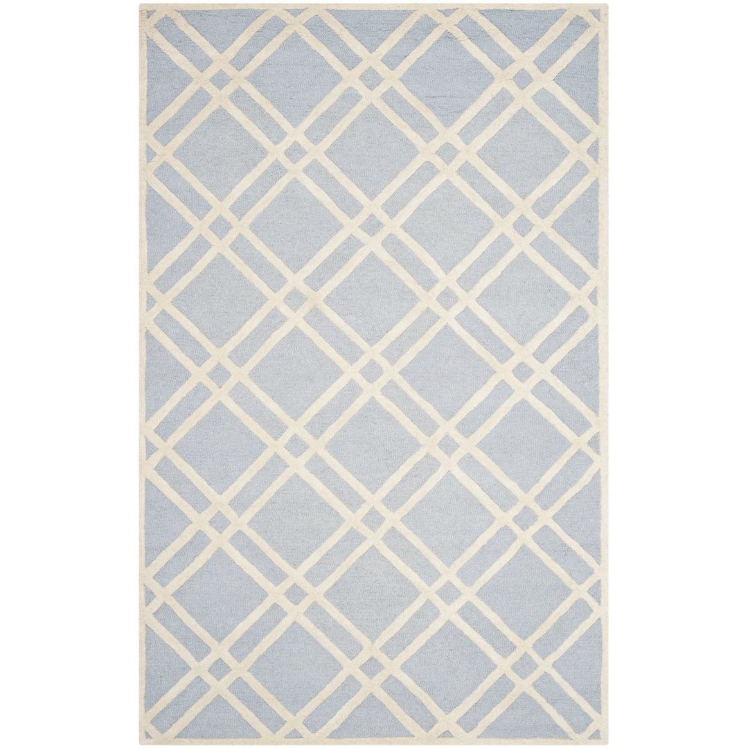 SAFAVIEH Cambridge CAM142A Light Blue / Ivory Rug Image 1