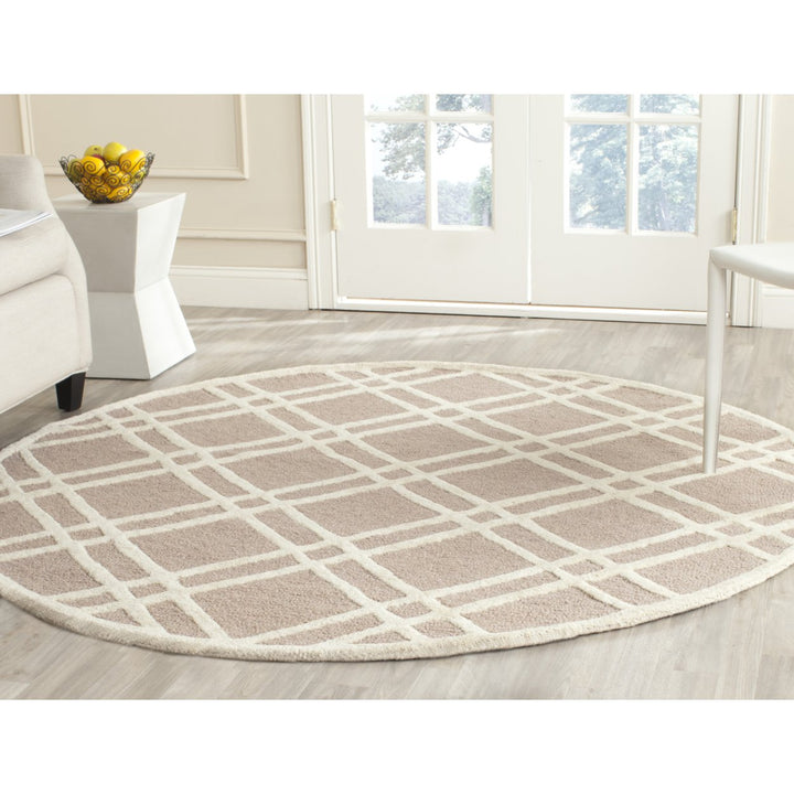 SAFAVIEH Cambridge CAM142J Handmade Beige / Ivory Rug Image 2