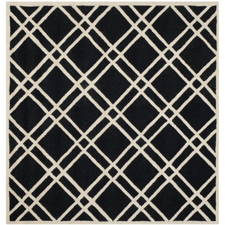 SAFAVIEH Cambridge CAM142E Handmade Black / Ivory Rug Image 1