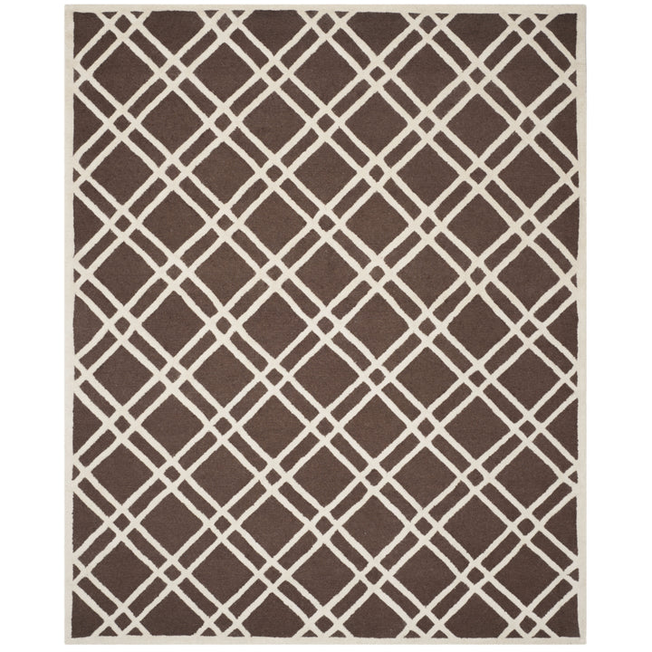 SAFAVIEH Cambridge CAM142H Dark Brown / Ivory Rug Image 6