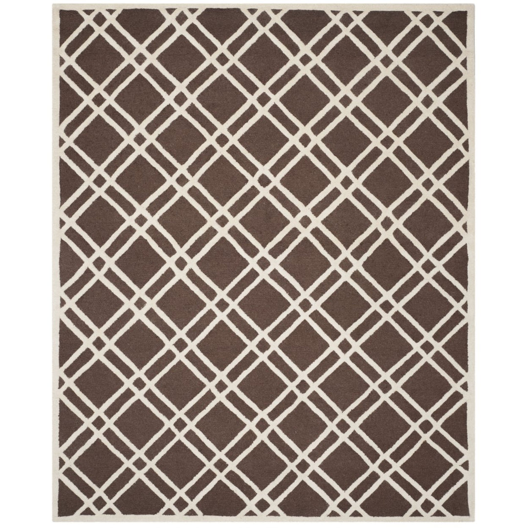 SAFAVIEH Cambridge CAM142H Dark Brown / Ivory Rug Image 1