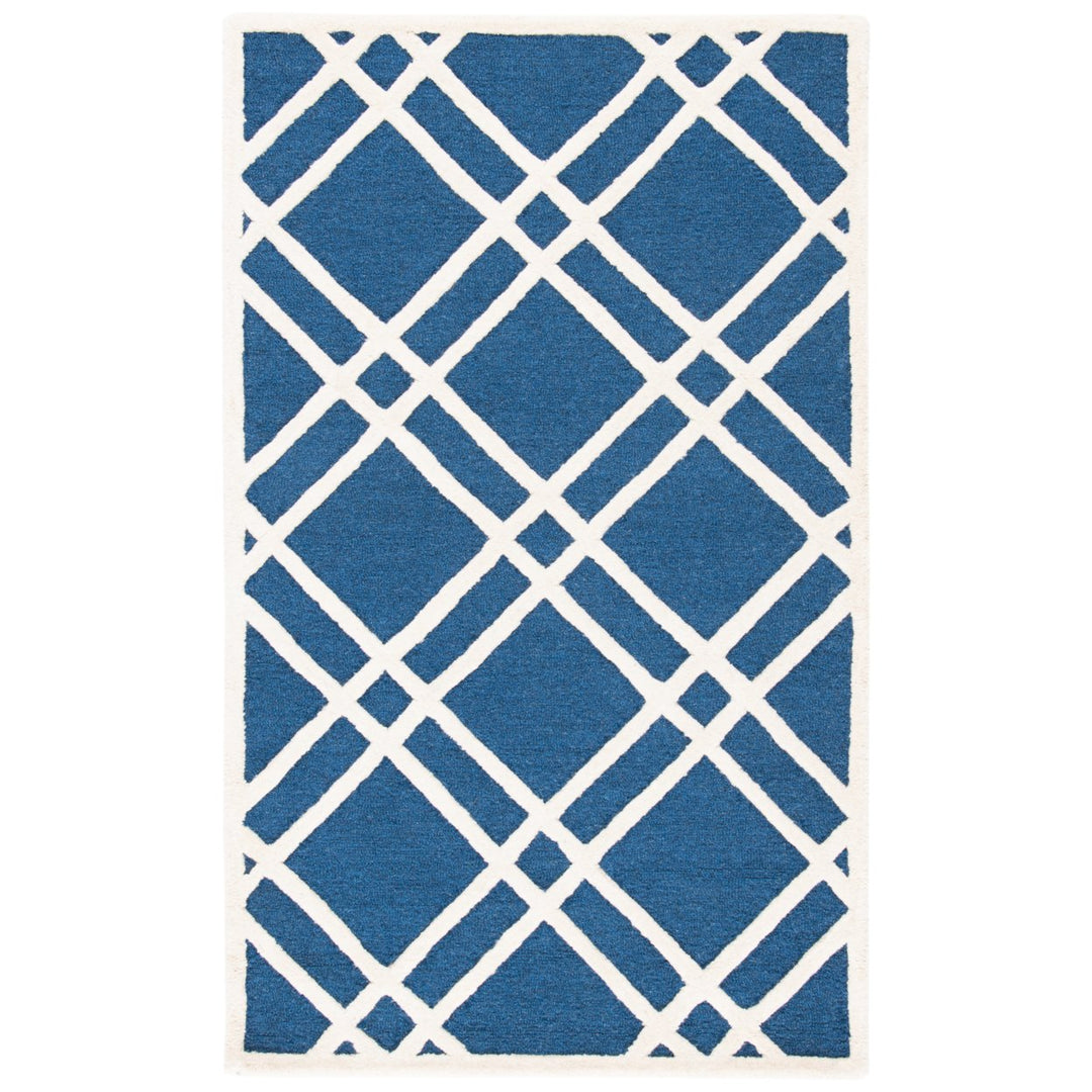 SAFAVIEH Cambridge CAM142G Navy Blue / Ivory Rug Image 8