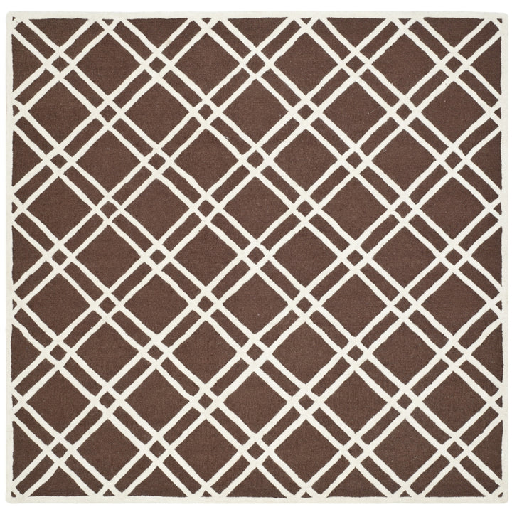 SAFAVIEH Cambridge CAM142H Dark Brown / Ivory Rug Image 8