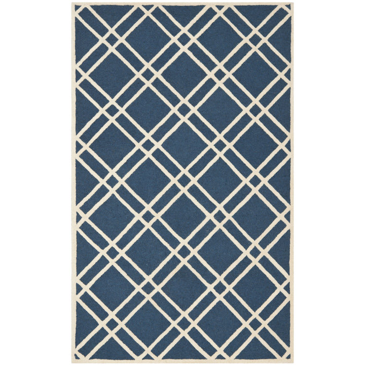 SAFAVIEH Cambridge CAM142G Navy Blue / Ivory Rug Image 10