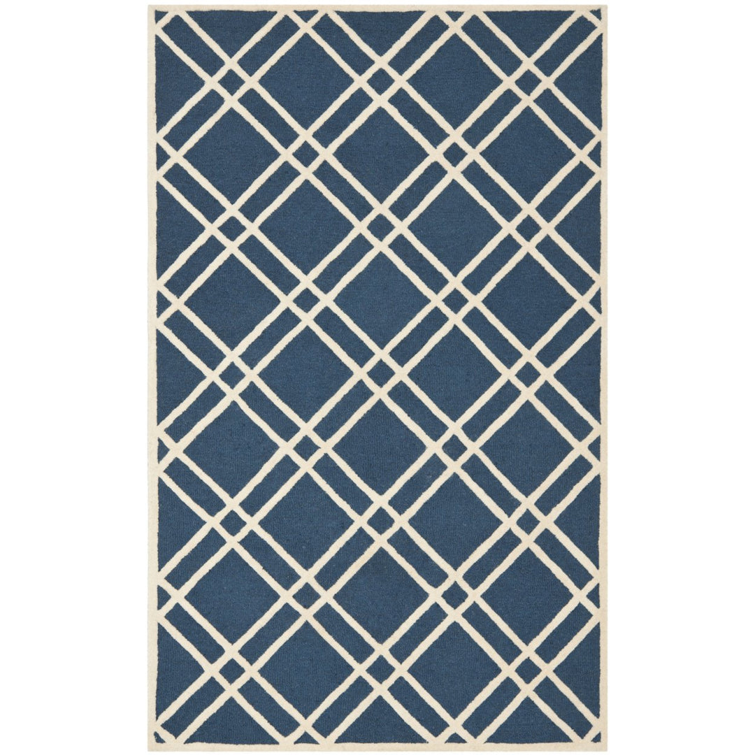 SAFAVIEH Cambridge CAM142G Navy Blue / Ivory Rug Image 1