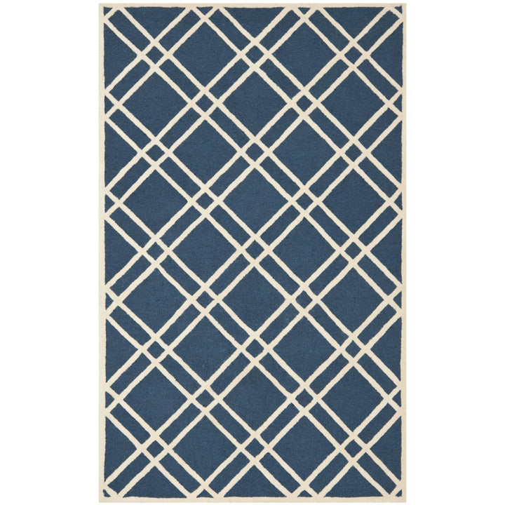 SAFAVIEH Cambridge CAM142G Navy Blue / Ivory Rug Image 1