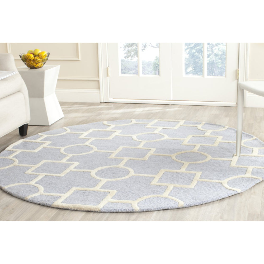 SAFAVIEH Cambridge CAM143A Light Blue / Ivory Rug Image 2