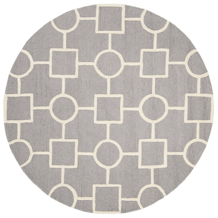 SAFAVIEH Cambridge CAM143D Handmade Silver /Ivory Rug Image 1