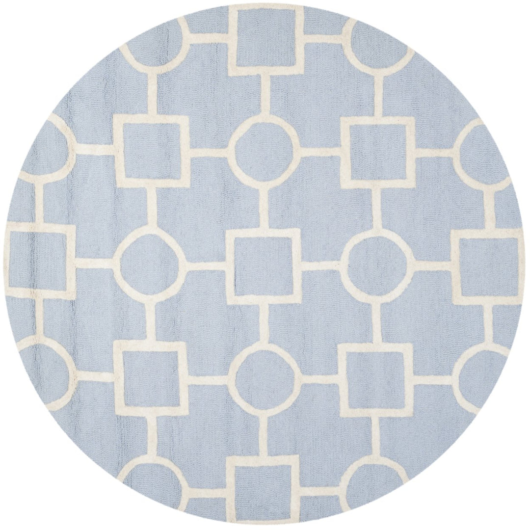 SAFAVIEH Cambridge CAM143A Light Blue / Ivory Rug Image 1