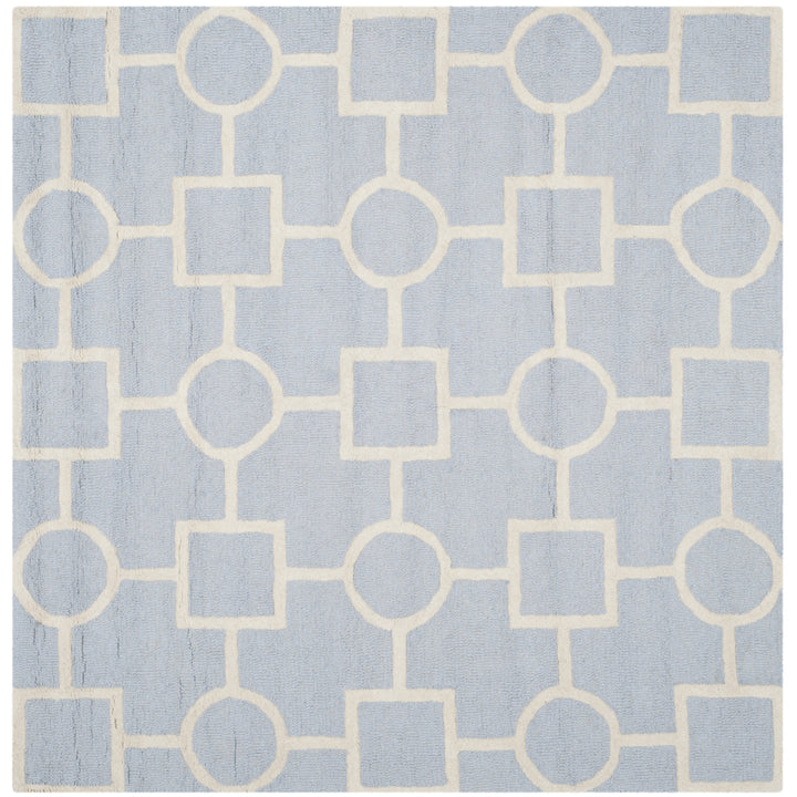 SAFAVIEH Cambridge CAM143A Light Blue / Ivory Rug Image 6