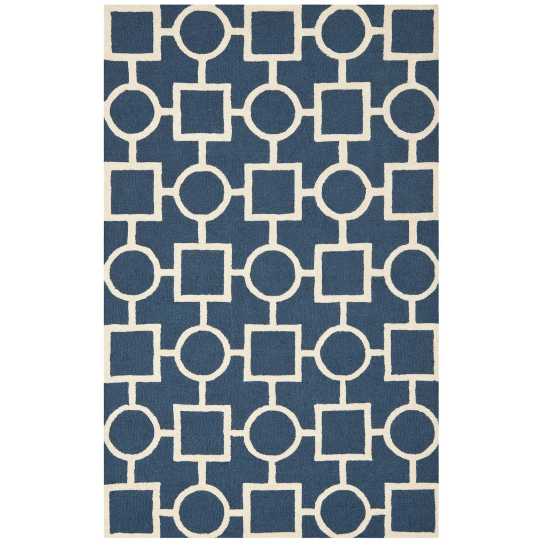 SAFAVIEH Cambridge CAM143G Navy Blue / Ivory Rug Image 1